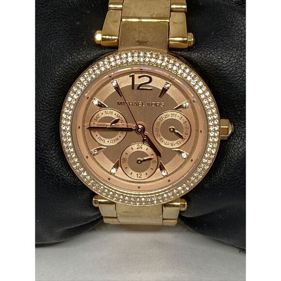 Michael Kors Parker MK6352 Women Stainless Steel Analog Dial Quartz Watch JK345 - Picture 2 of 12